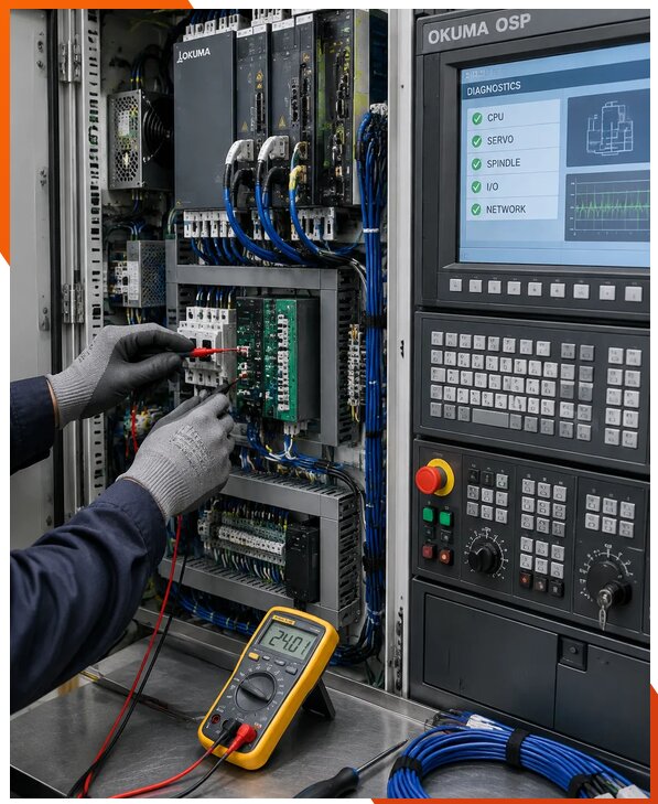 Ремонт систем ЧПУ Okuma OSP в Уфе